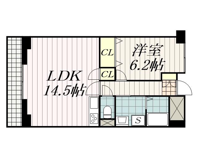 斎藤マンション(1LDK/7階)の間取り写真