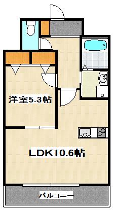 SEIWA LIVE 21(1LDK/9階)の間取り写真