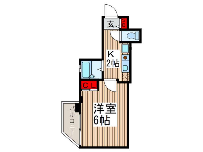 第3小沢ビル(1K/4階)の間取り写真