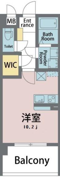 グランエグゼ徳島(ワンルーム/3階)の間取り写真