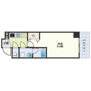 ベラジオ京都洛南グルーブ(1K/3階)の間取り写真