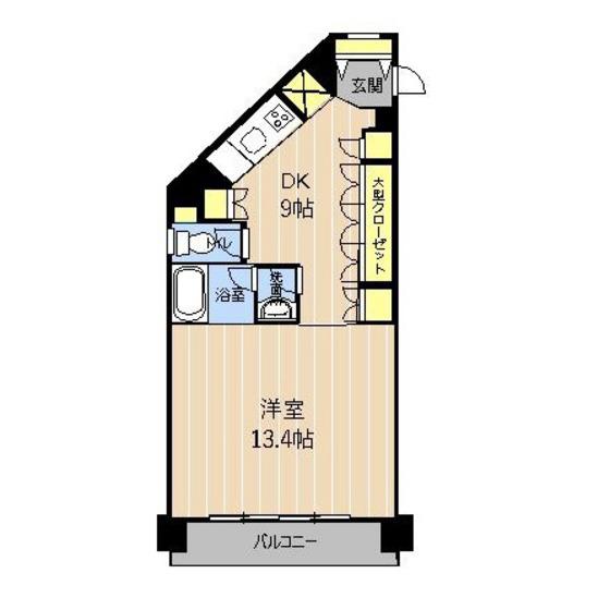 プレシャスアパートメント(1LDK/2階)の間取り写真