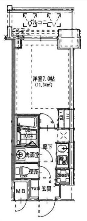 S-RESIDENCE 都島(1K/6階)の間取り写真