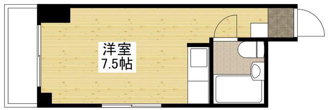 石田ビル(ワンルーム/3階)の間取り写真