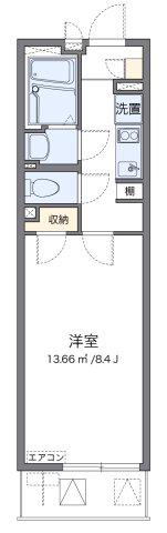 クレイノ志賀本通(1K/2階)の間取り写真