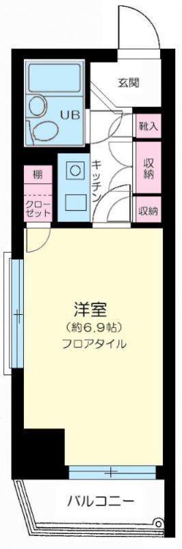 エンゼルイン大森(1K/9階)の間取り写真
