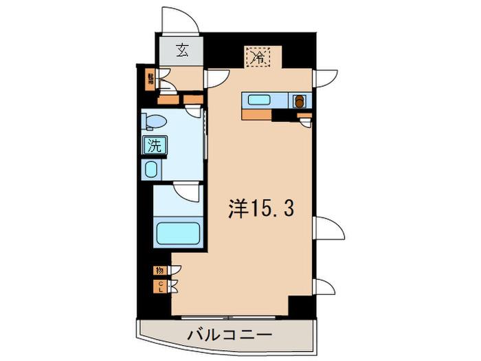プライムアーバン麻布霞町(ワンルーム/7階)の間取り写真