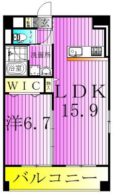 STRAND KORDE シュトランドコルブ(1LDK/4階)の間取り写真