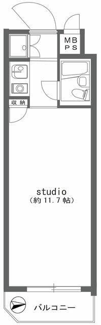 ロイヤルパレス原宿(ワンルーム/3階)の間取り写真