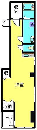 真金町和洋ビル(ワンルーム/3階)の間取り写真