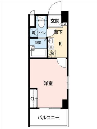 FLAT船橋/マイナビSTAYミライエ船橋(1K/7階)の間取り写真