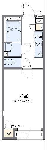 レオネクストアメニティハイム5(1K/2階)の間取り写真