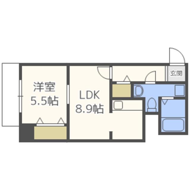 RENGE HOUSE(1LDK/2階)の間取り写真