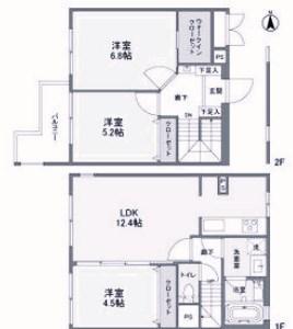 RA-ASHIYA(3LDK/2階)の間取り写真