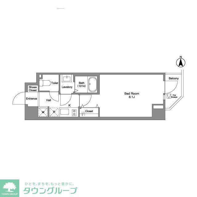 コンフォリア糀谷(1K/4階)の間取り写真