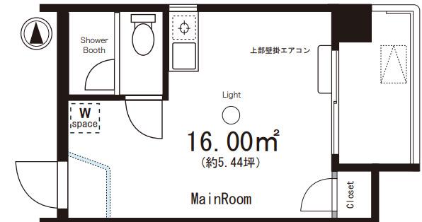 Mビル2(ワンルーム/5階)の間取り写真
