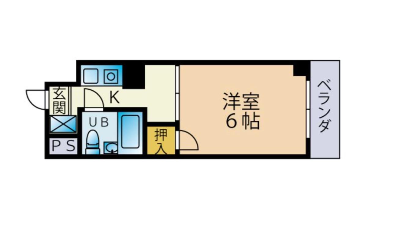 セイワビル(1K/5階)の間取り写真