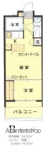 エステート・モア・天神サクセス(1LDK/13階)の間取り写真