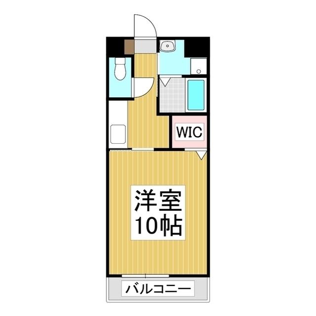 BRISA朝日(1K/1階)の間取り写真