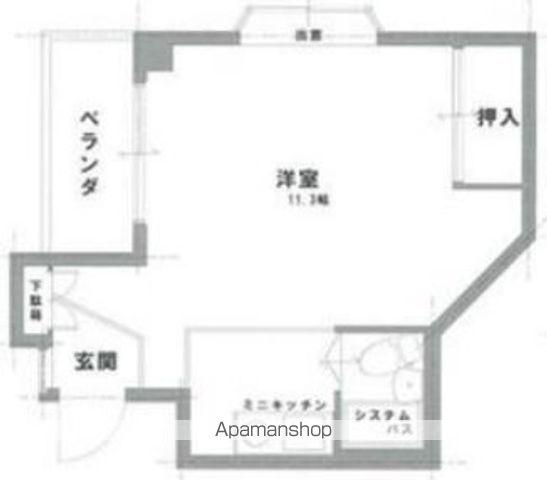 ウェルフェアー光明(ワンルーム/4階)の間取り写真