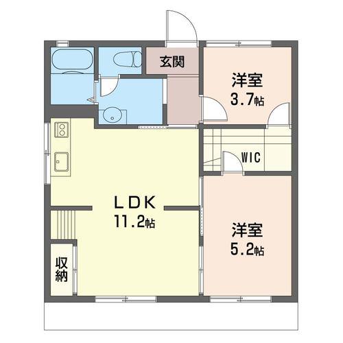 サンモール本郷台(2LDK/1階)の間取り写真