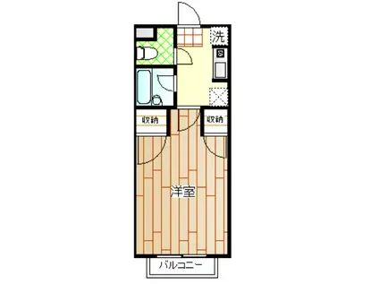 ファーニッシュド・ステイ長野川中島原(1K/2階)の間取り写真