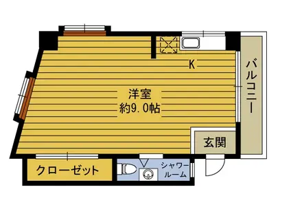 安森ビル(ワンルーム/3階)の間取り写真