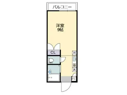 RINKY GARDEN(ワンルーム/2階)の間取り写真