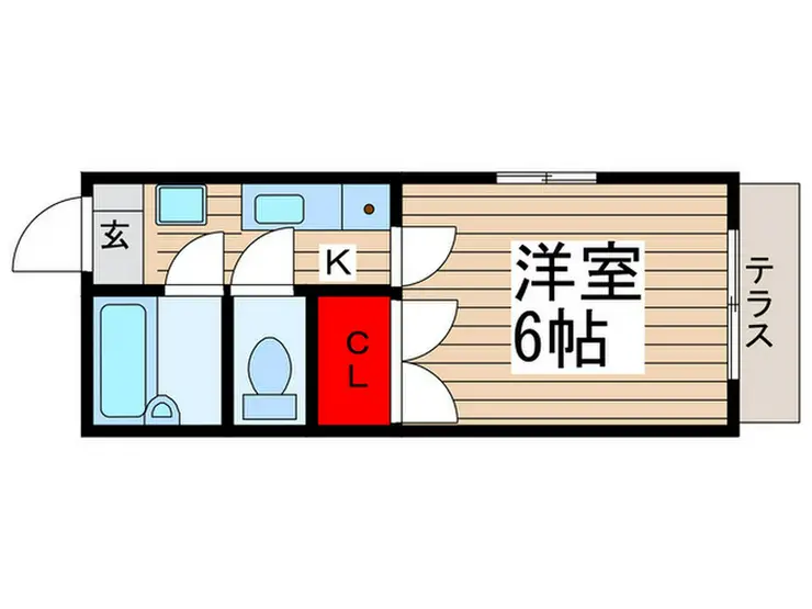 コーポスターライト 1階階 間取り