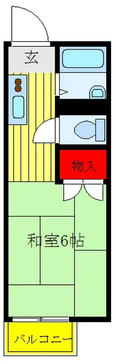 サンハイツ前田 2階階 間取り