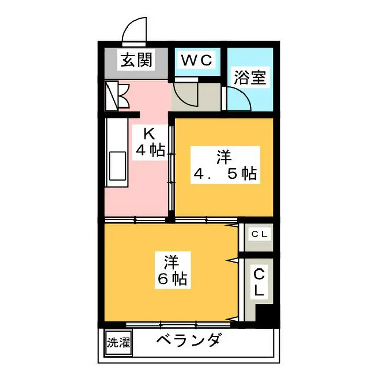 八広サンハイツ 2階階 間取り