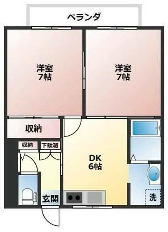 エクセルノース 2階階 間取り