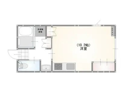 GBハウス(ワンルーム/2階)の間取り写真