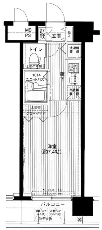 メインステージ練馬II 7階階 間取り