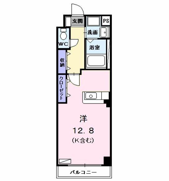 ヴィラ・イレブンス(ワンルーム/1階)の間取り写真