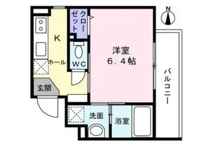 LUMIERA NAGAMACHI(1K/4階)の間取り写真