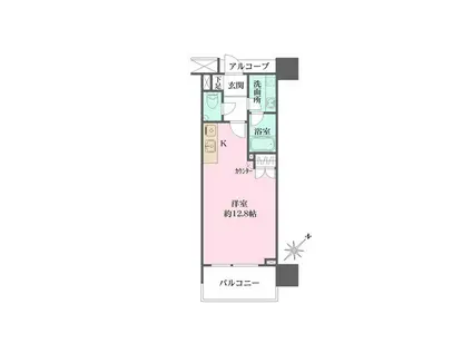 ファミールグラン銀座4丁目オーセンティア(ワンルーム/10階)の間取り写真