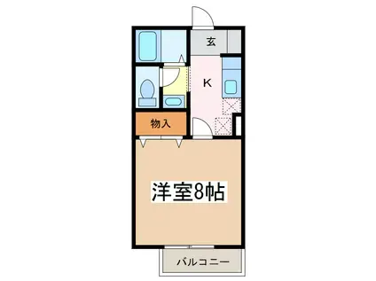 アベニューミスズ(1K/2階)の間取り写真