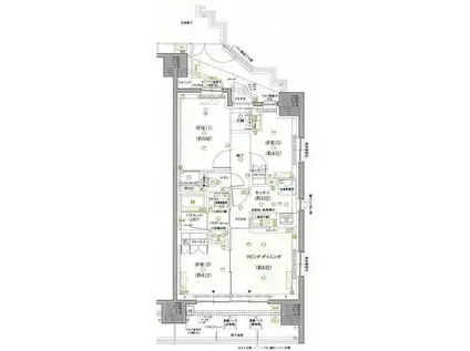 ガーラ・レジデンス平井(3LDK/7階)の間取り写真