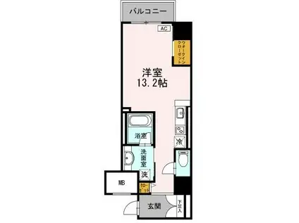 御幸レジデンス丸の内(ワンルーム/3階)の間取り写真