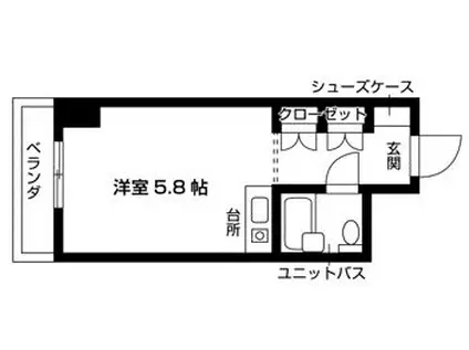 グリーンスクウェアー砧(ワンルーム/7階)の間取り写真
