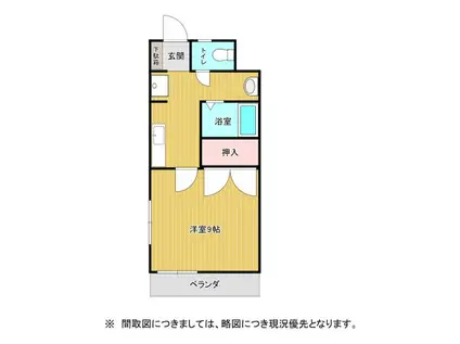 メゾン1(1K/2階)の間取り写真