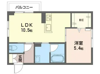 シャーメゾン南太田(1LDK/2階)の間取り写真