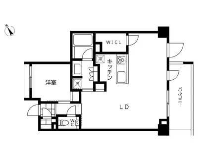 BELISTA中目黒(1LDK/3階)の間取り写真