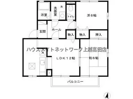 ケントマリンハウスA(2LDK/1階)の間取り写真