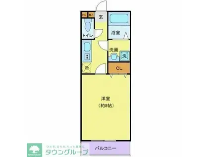 アムール ラマージュ(1K/2階)の間取り写真