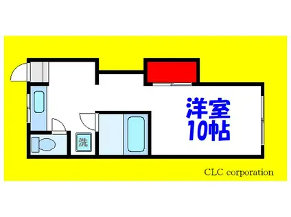 M&BハウスI(ワンルーム/2階)の間取り写真