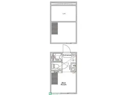 パパラチアーヤ菊名(ワンルーム/2階)の間取り写真
