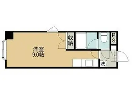 ハートランド豊平(ワンルーム/5階)の間取り写真