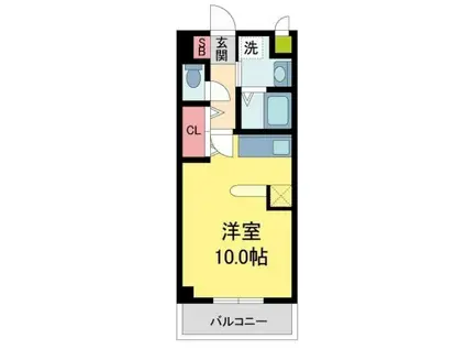 TZ REAL(1K/2階)の間取り写真